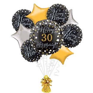 Sparkling Celebration Birthday Foil Balloon Bouquet